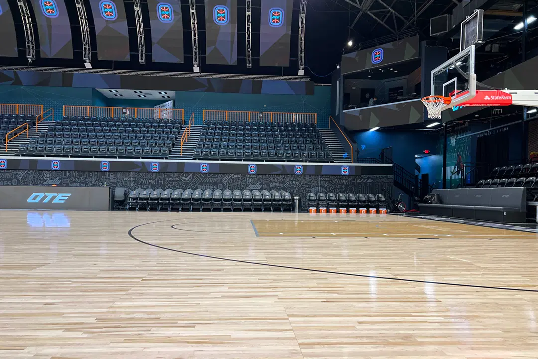 Courtside seats at OTE Arena